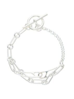Hermes Chaine D'ancre Punk Silver Bracelet